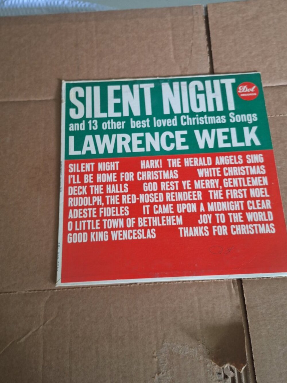 lawrence welk silent night lp record